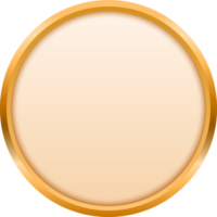 Button Luxury Border Golden png