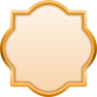 Button Luxury Border Golden png