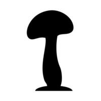 Mushrooms Silhouette Illustration On Isolated Background vector