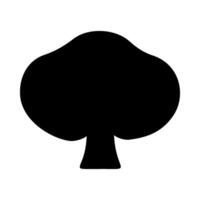 Mushrooms Silhouette Illustration On Isolated Background vector