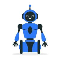 robot, chatbot neural red, ai servidores y robots tecnología. conjunto de linda robot ai personaje. vector