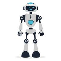 Robot, chat bot neural network, AI servers and robots technology. Set of cute robot ai character. vector