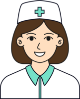infermiera ritratto illustrazione png