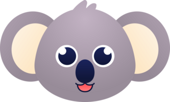 koala dier hoofd png