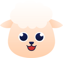 schapen dier hoofd png