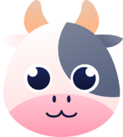 Dairy Cow Animal Head png