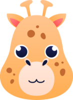 giraffe dier hoofd png