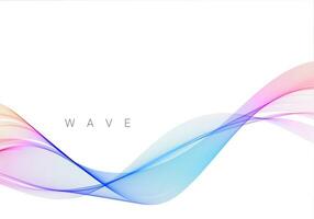 Colorful smoke wave design modern background vector