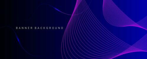 Abstract circular geometric element vector banner template