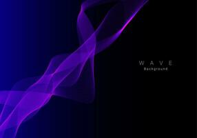 Abstract stylish smooth dynamic wave background vector