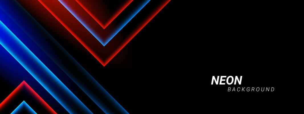 Abstract geometric attractive shiny neon effect illustration pattern background