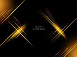 Abstract geometric transparent gradient lines yellow and gold color illustration pattern background vector