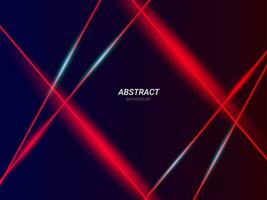 Abstract geometric neon lines illustration banner pattern background vector