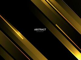 Abstract geometric gold elegant dynamic shape modern pattern background vector