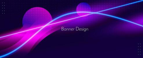 Abstract color flow wave line banner background vector