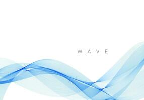 Abstract colorful vector background, color blue wave design