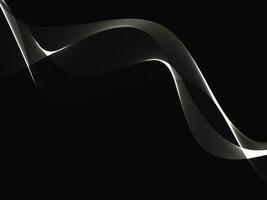 Abstract gray flowing wave background vector illustration