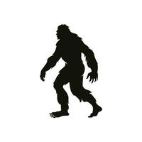 Bigfoot silhouettes vector and bigfoot concept illustration