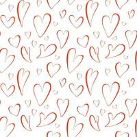 Heart shapes seamless pattern Vector Image