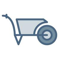 Sand cart icon or logo illustration outline black style vector