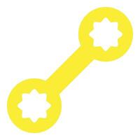 Wrench icon or logo illustration flat color style vector