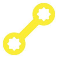 Wrench icon or logo illustration flat color style vector