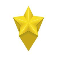 gold star illustration vector