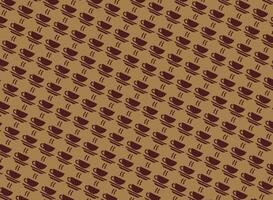 caffe capuchino pattern, hot drinks, vector backgroud