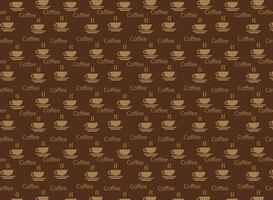 caffe capuchino pattern, hot drinks, vector backgroud