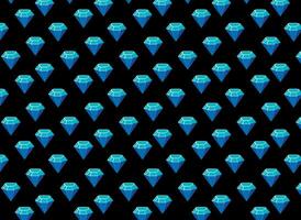 diamante patrón, azul con negro fondo, vector