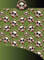 man with gas mask, pattern, industrial pattern, cyber punk background vector