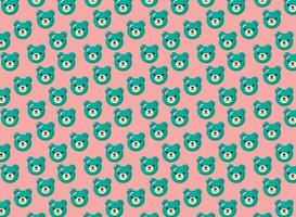 bear pattern, childish background texture, great for fabrics, backgrounds vector