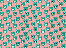 bear pattern, childish background texture, great for fabrics, backgrounds vector