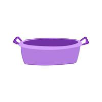 bowl basin plastic cartoon vector illustration