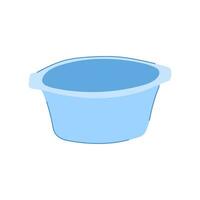 bucket basin plastic cartoon vector illustration