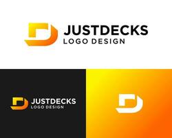 Letter JD monogram bold industrial logo design. vector