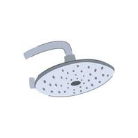 metal shower head cartoon vector illustration