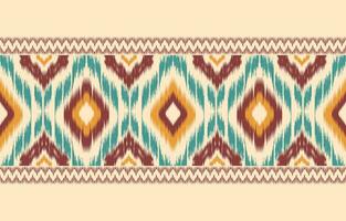 Ethnic abstract ikat art. Aztec ornament print. geometric ethnic pattern seamless  color oriental.  Design for background ,curtain, carpet, wallpaper, clothing, wrapping, Batik, vector illustration.