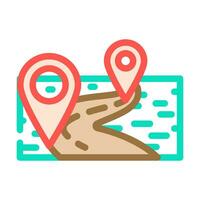 map pointer location color icon vector illustration