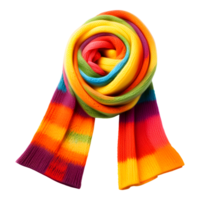 AI generated Colorful Scarf Isolated on Transparent Background png