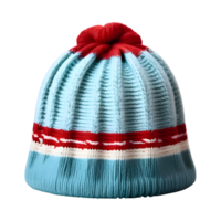 ai generato inverno a maglia cappello isolato su trasparente sfondo png