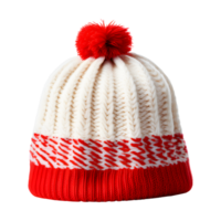 ai generato inverno a maglia cappello isolato su trasparente sfondo png