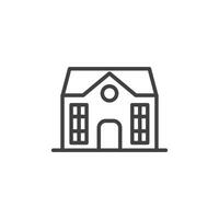 house icon. sign for mobile concept and web design. outline vector icon. symbol, logo illustration. vector graphics.