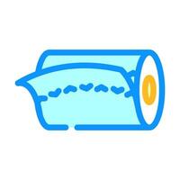 tissue roll paper towel color icon vector illustration