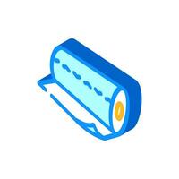 toilet roll paper towel isometric icon vector illustration