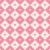 Happy Valentine s Day. Hearts Seamless Pattern Vector Illustration