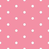 Dots and pink background Seamless Pattern Vector Illustration