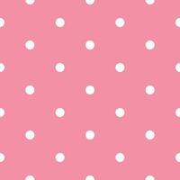 Dots and pink background Seamless Pattern Vector Illustration