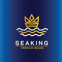 Sea King Premium Logo Brand vector