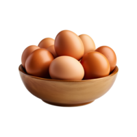 AI generated raw chicken egg professional food photography png